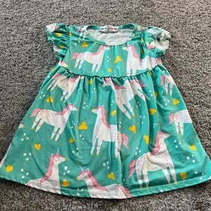 Adorable Sweetness Boutique Girls Unicorn Dress size 5